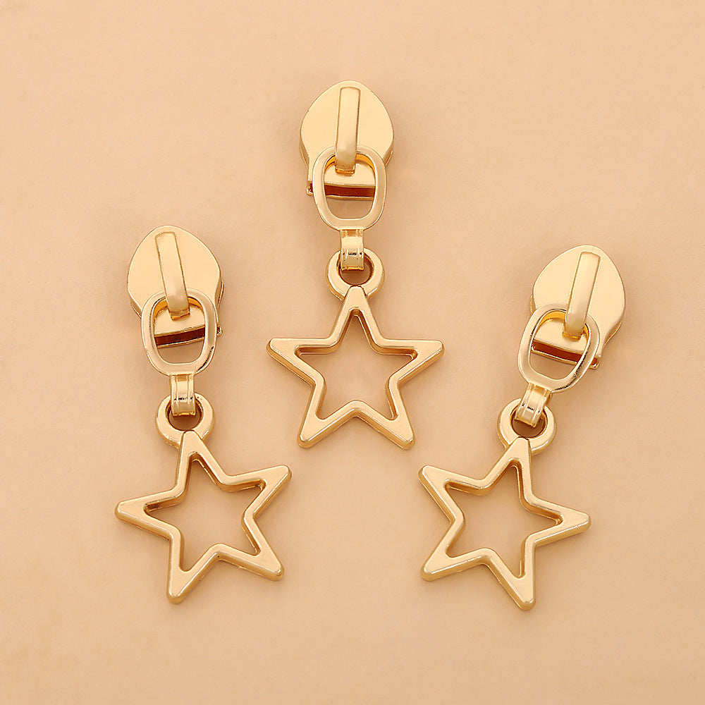 5# Star Zipper Pull