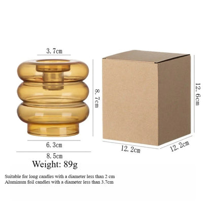 Modern Coloful Glass Candleholder Creative Party Centerpiece - Image 12