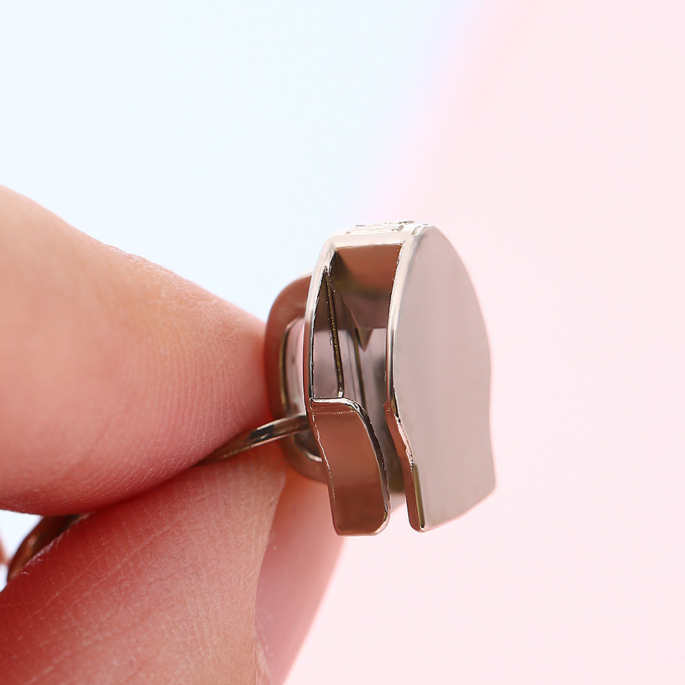 #5 Hollow Heart Zipper Pull