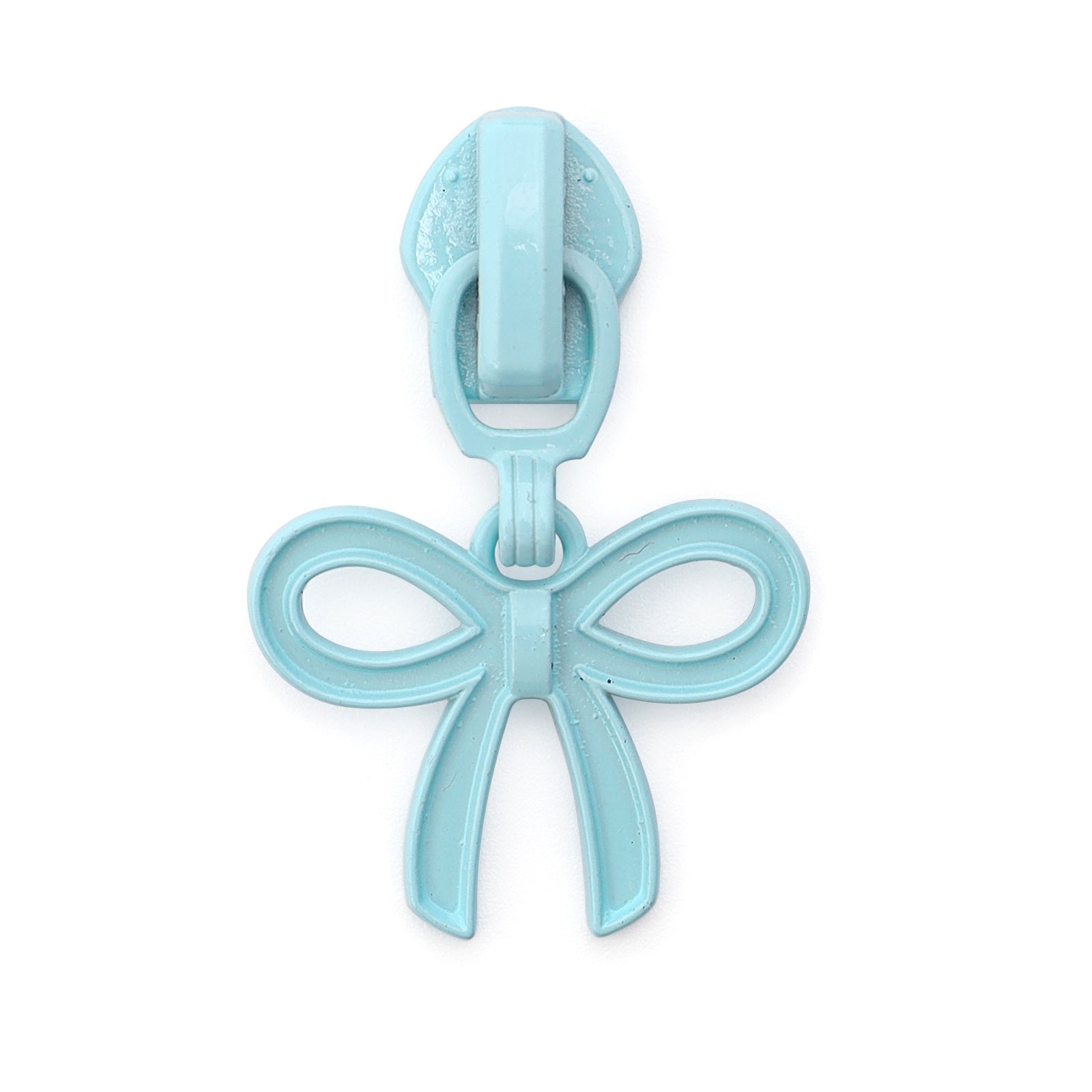 5# Bow Knot Zipper Pull (Lockable Slider) - Bow Black