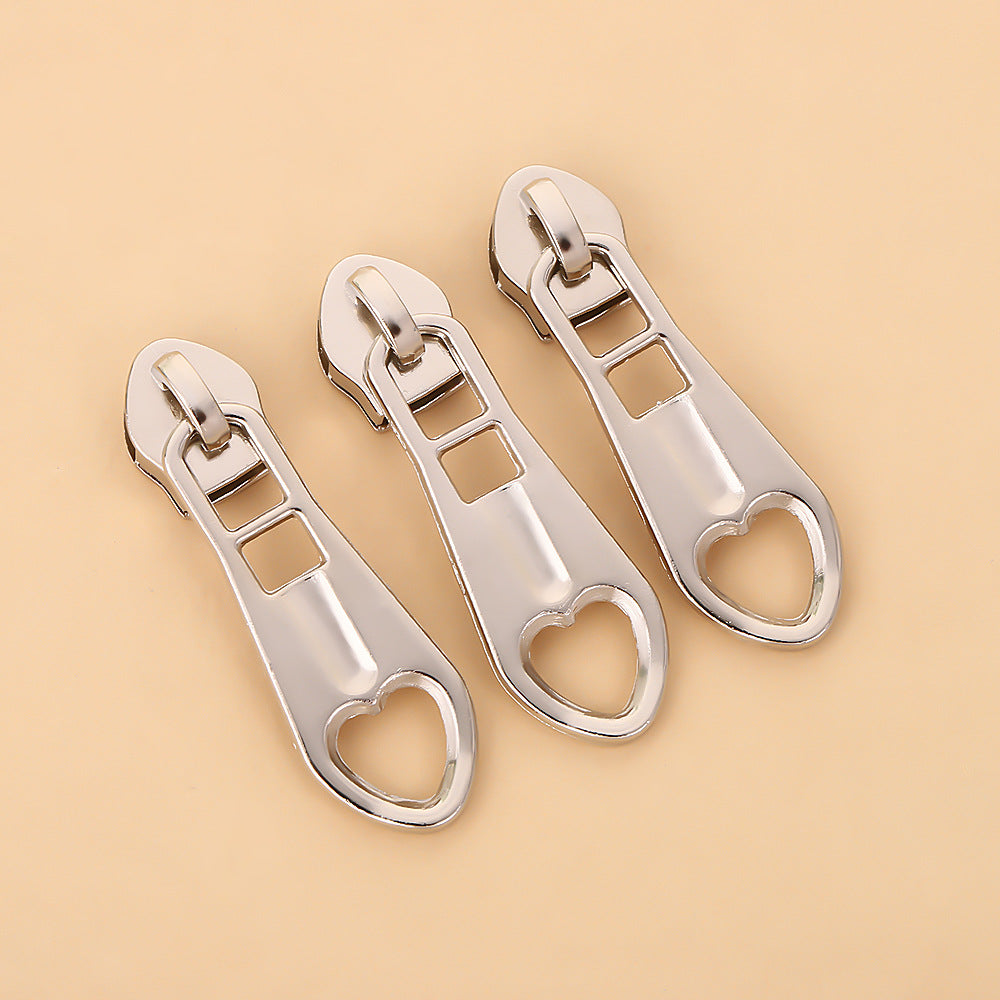 5# Hollow Heart Pull Tab Slider