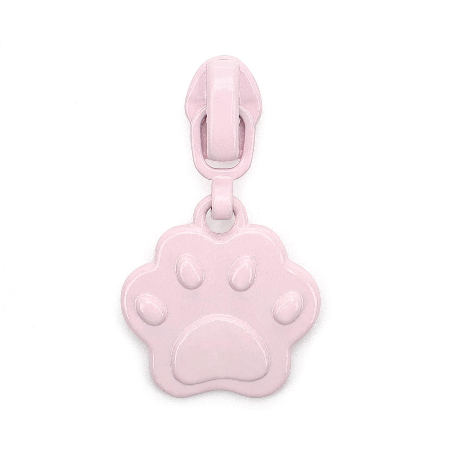 3# Cat Paw Print Zipper Pull (Lockable Slider) - Blue