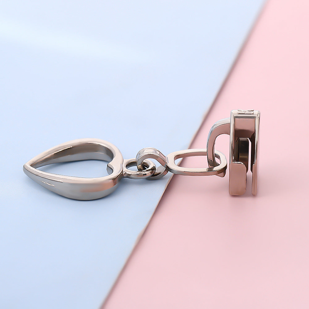 #5 Hollow Heart Zipper Pull