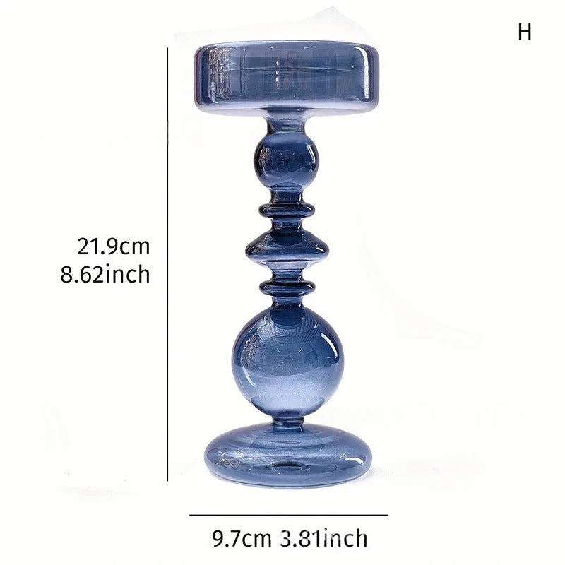 Glass Candlestick Holder For Wedding - Image 14