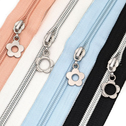 5# Flower Petal Zipper Pull