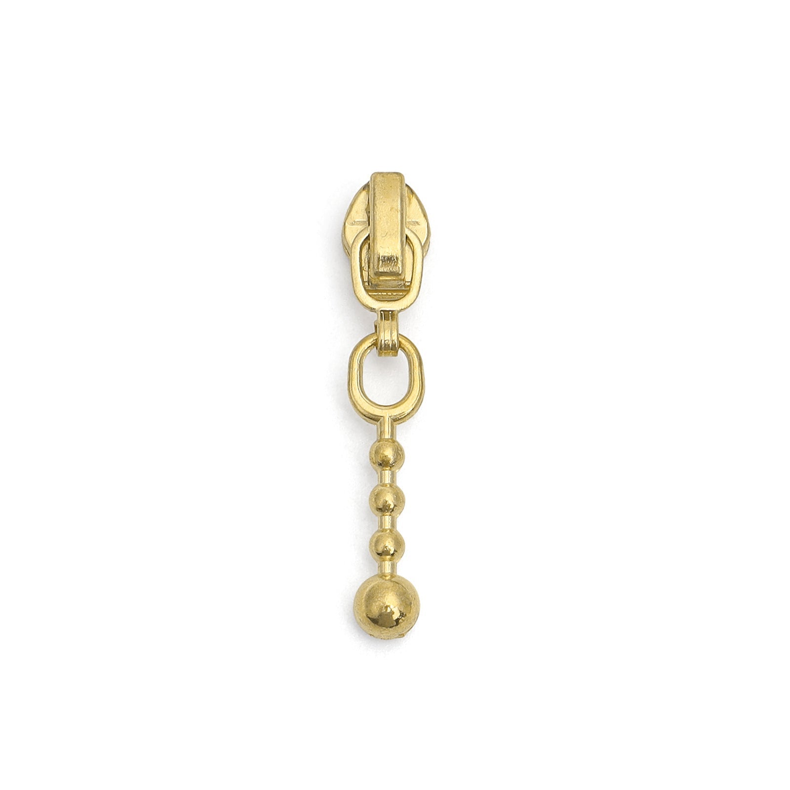 3# Beaded Ball Chain Zipper Pull
