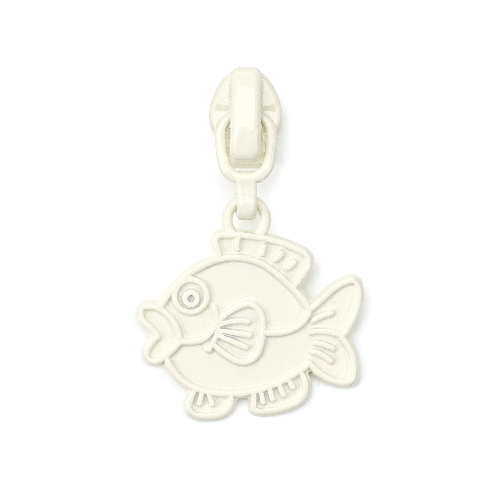 3# Fish Zipper Pull (Nylon Slider) - 203 # Green