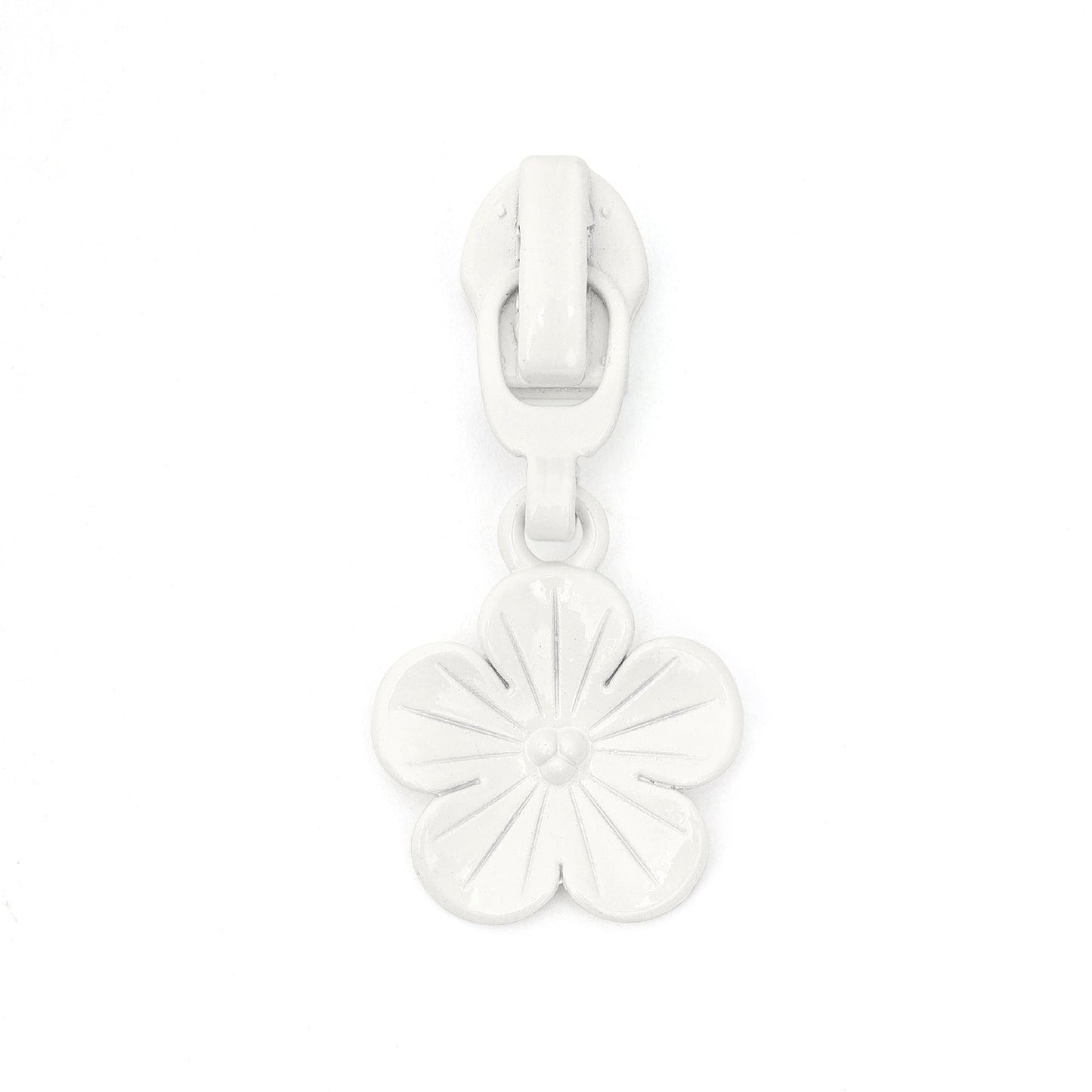 5# Plum Blossom Pull Tab Zipper Slider (Nylon Zipper) - black