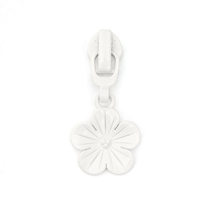 5# Plum Blossom Pull Tab Zipper Slider (Nylon Zipper) - black