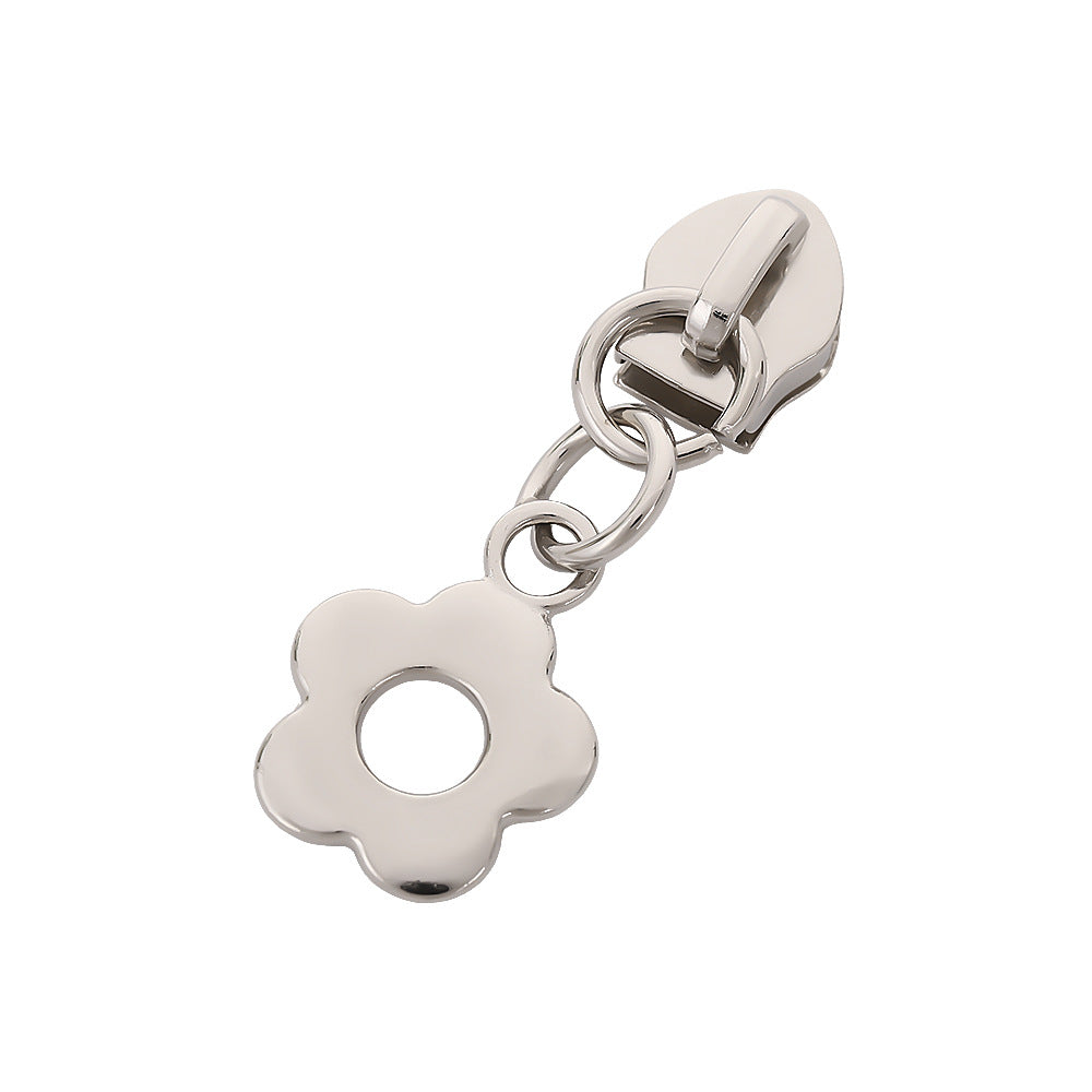 5# Flower Zipper Pull