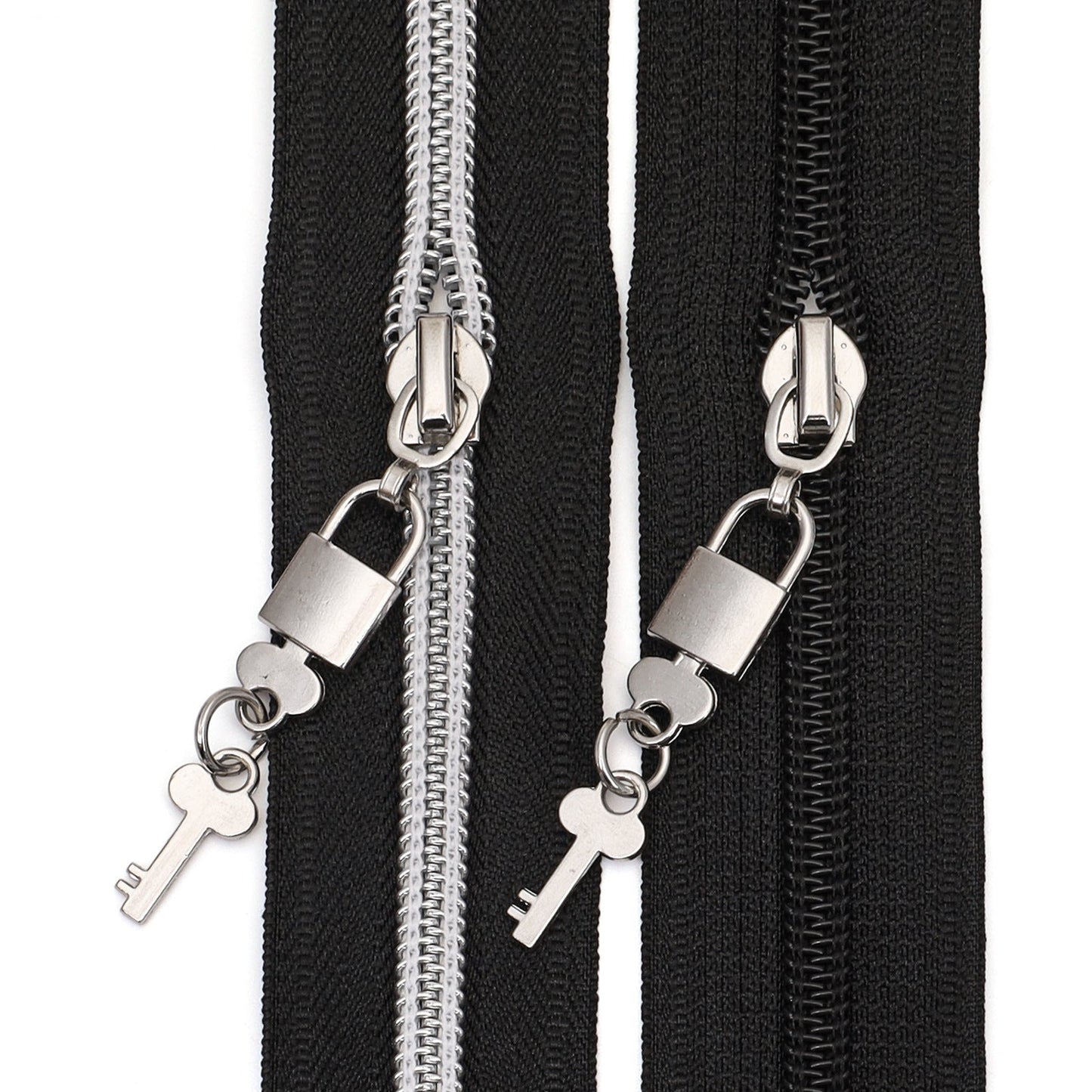 5# Padlock & Key Zipper Pull