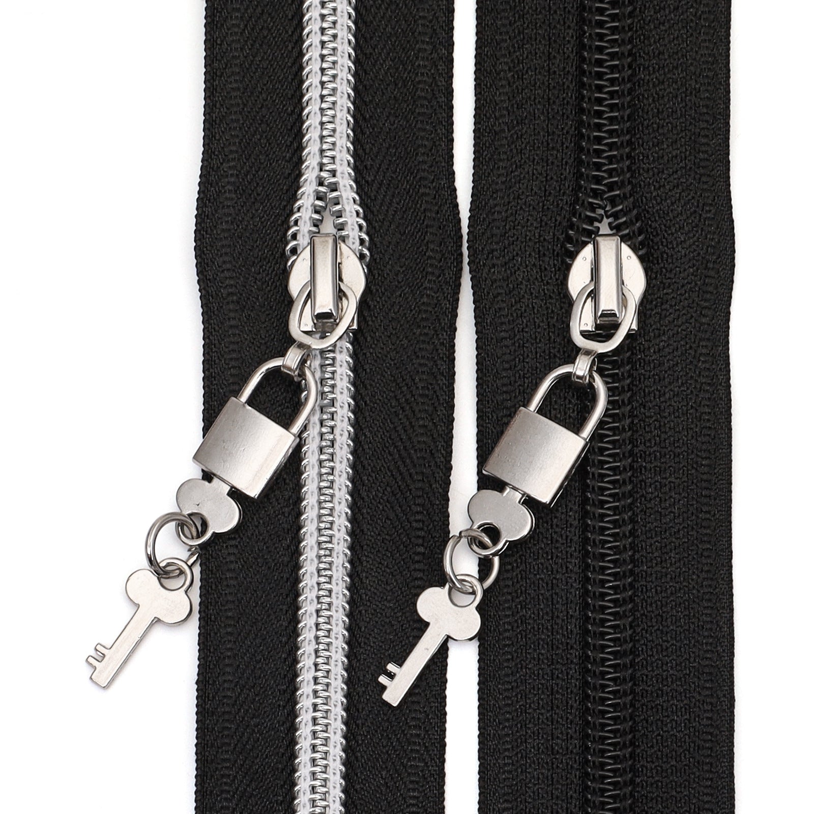 5# Padlock & Key Zipper Pull