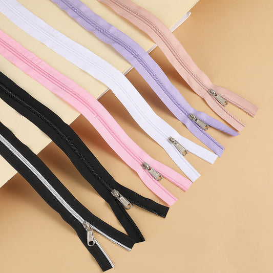 #5 Nylon Zipper Tape with Sliders - 6pcs set