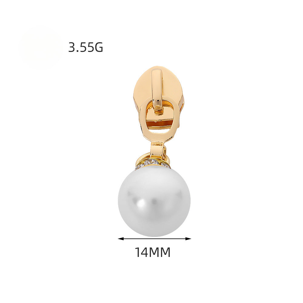5# Pearl Zipper Pull