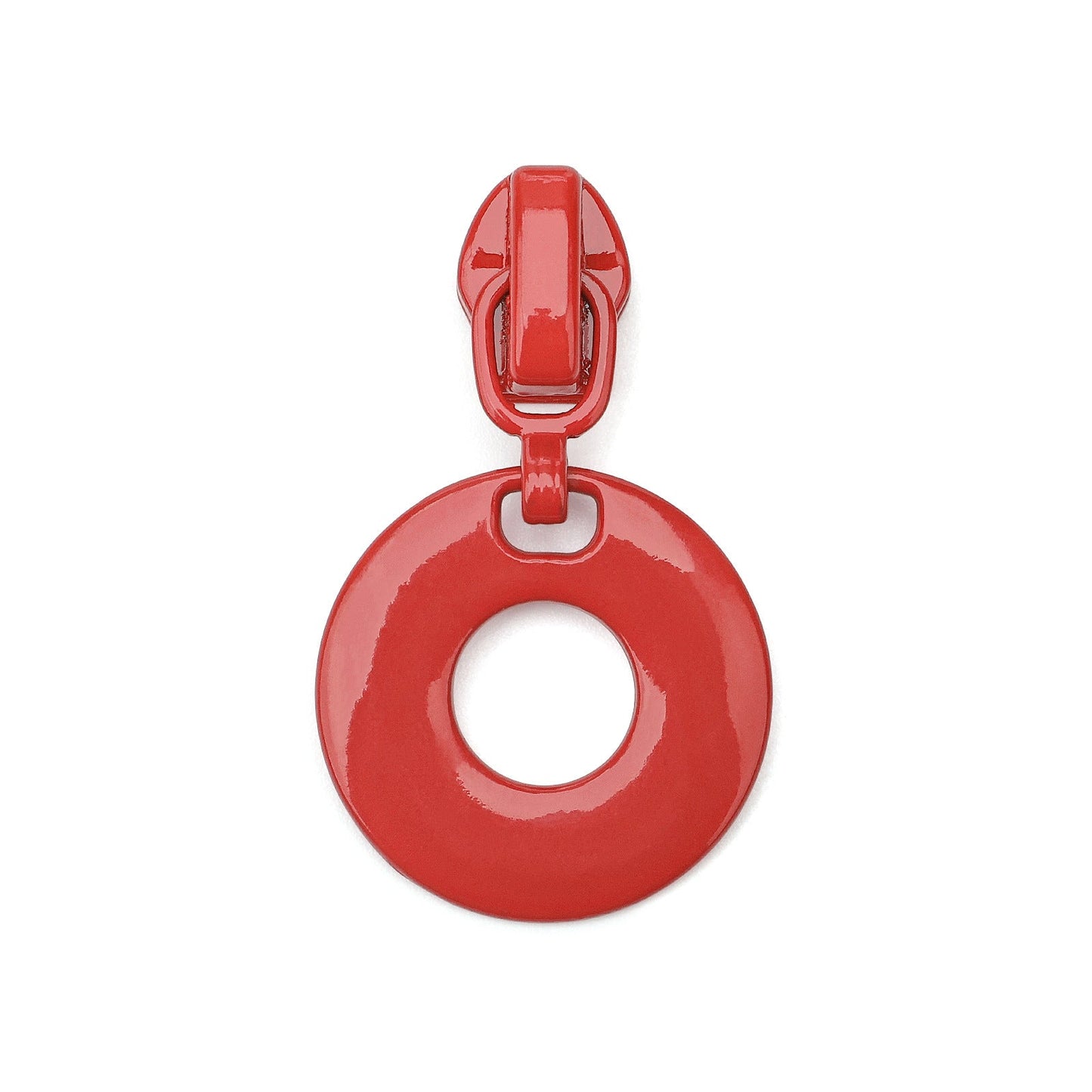 3# Round Ring Pull Zipper (Nylon Slider) - 201#green