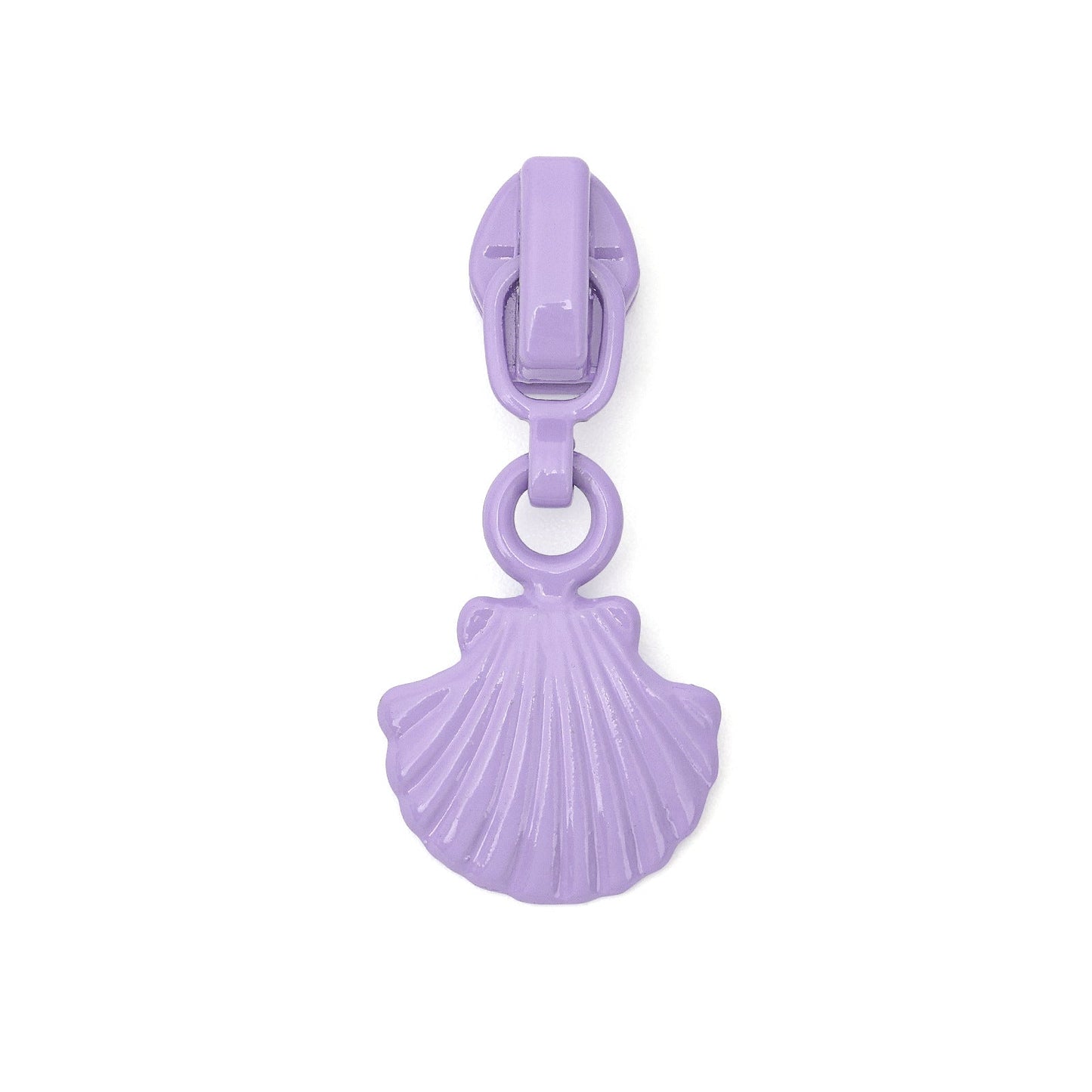 #3 Shell Shape Zipper Pull - Dark Green