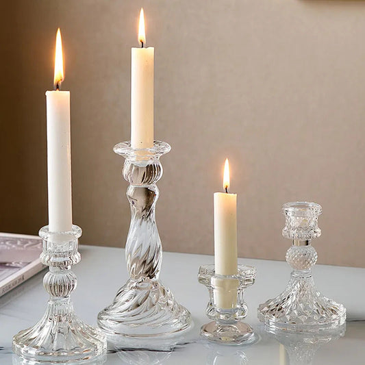 Glass Candle Holder For Wedding - Image 1