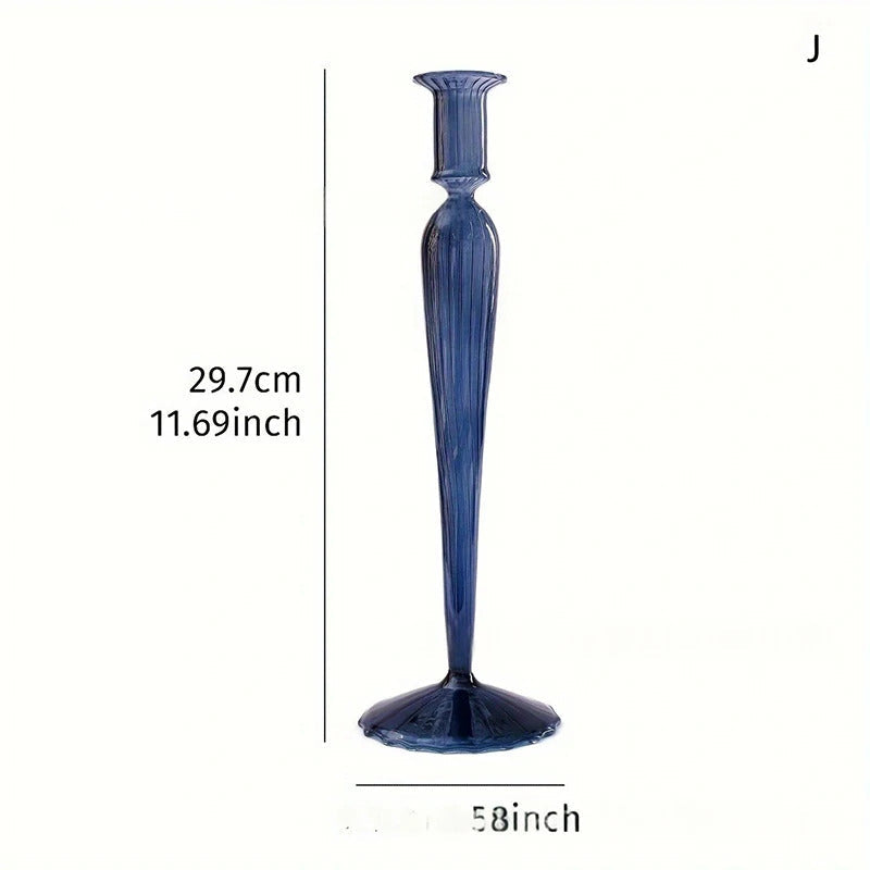 Glass Candlestick Holder For Wedding - Image 1