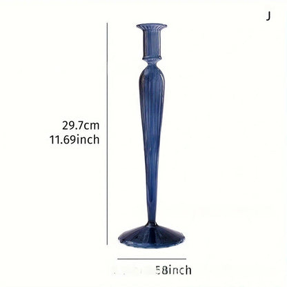 Glass Candlestick Holder For Wedding - Image 1