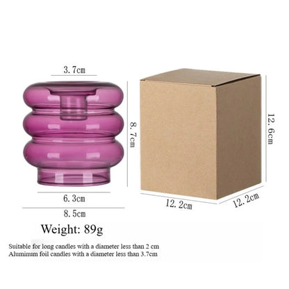 Modern Coloful Glass Candleholder Creative Party Centerpiece - Image 10