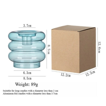 Modern Coloful Glass Candleholder Creative Party Centerpiece - Image 16