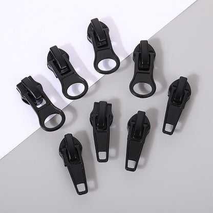 5# Black Pull Tab Zipper Slider - Black Tab