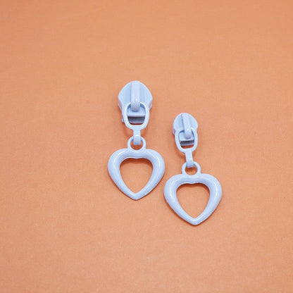 3# Hollow Heart Nylon Zipper Slider