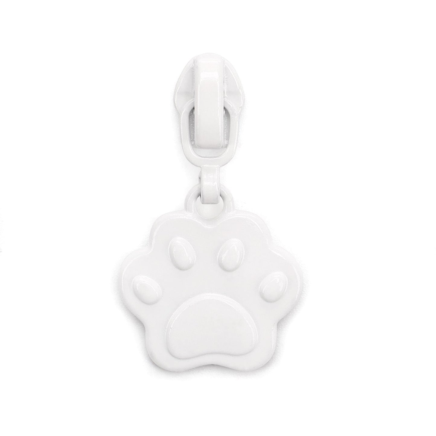 3# Cat Paw Print Zipper Pull (Lockable Slider) - black