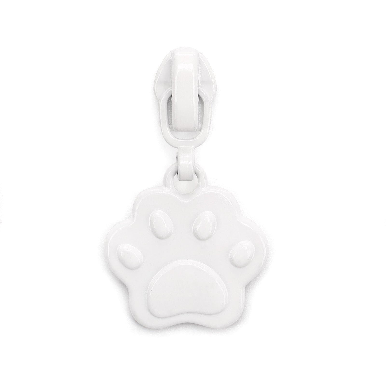 3# Cat Paw Print Zipper Pull (Lockable Slider) - black