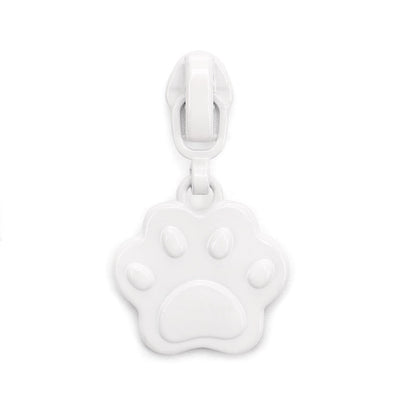 3# Cat Paw Print Zipper Pull (Lockable Slider) - black