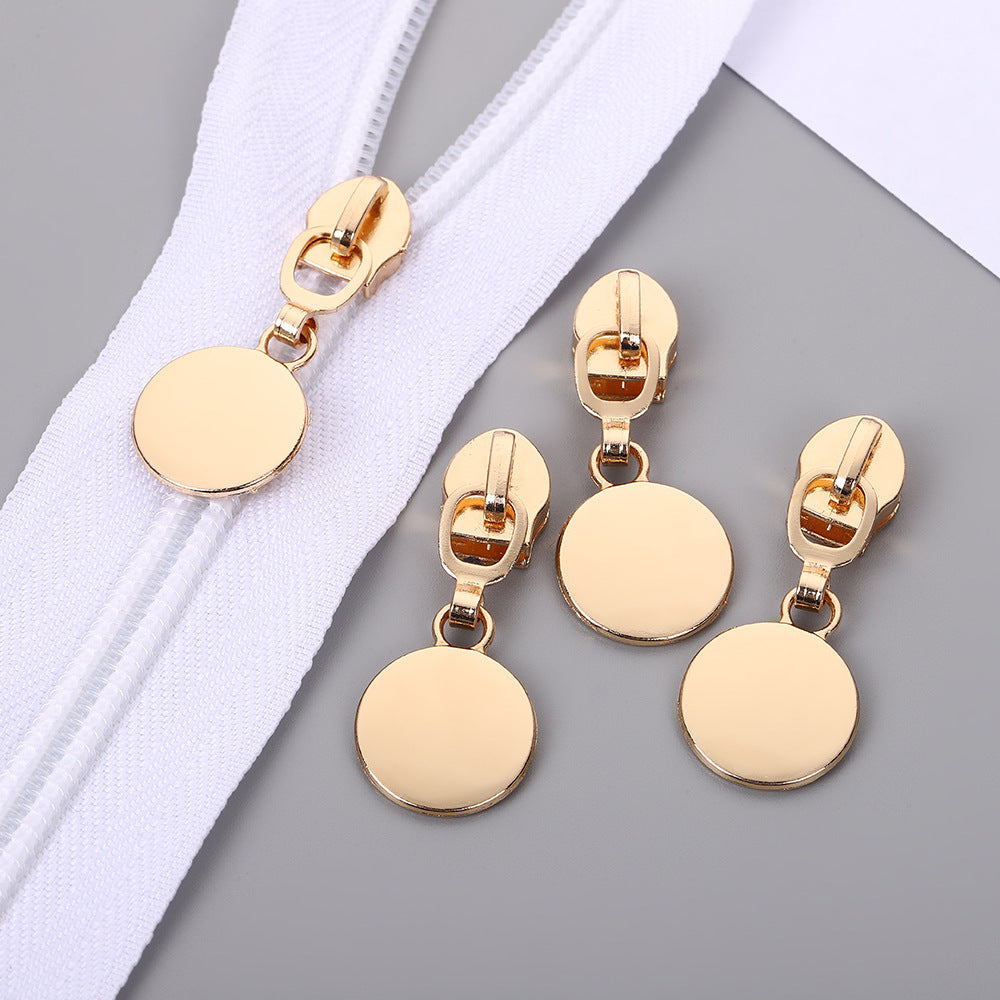 5# Round Disc Zipper Pull - 5#