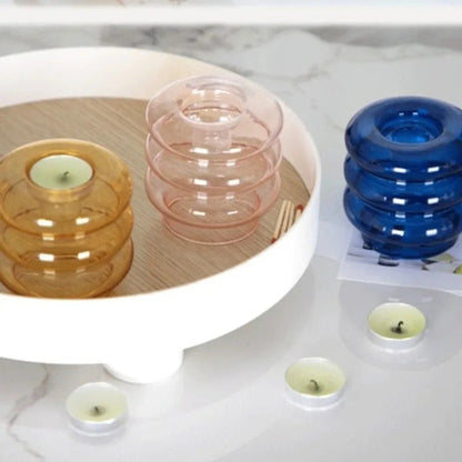 Modern Coloful Glass Candleholder Creative Party Centerpiece - Image 5