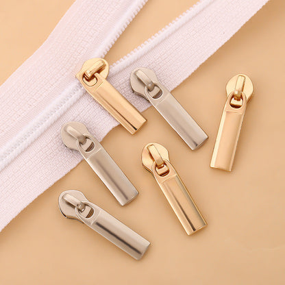 3# Slim Rectangular Zipper Pull - 3#
