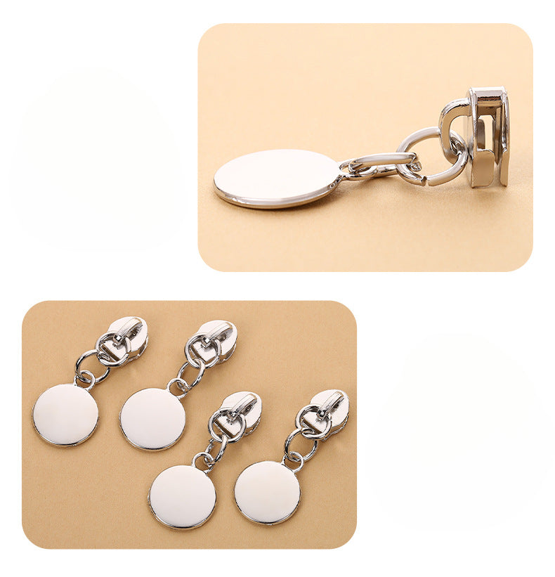 5# Round Disc Zipper Pull