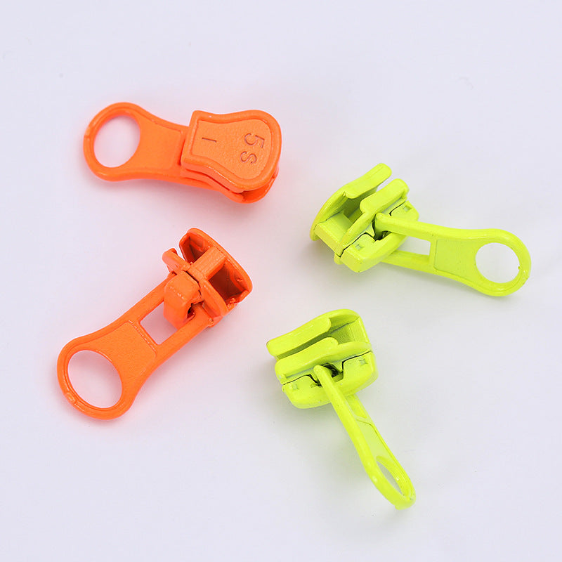5# Neon Pull Tab Zipper Slider (Resin Zipper, Auto-Lock)
