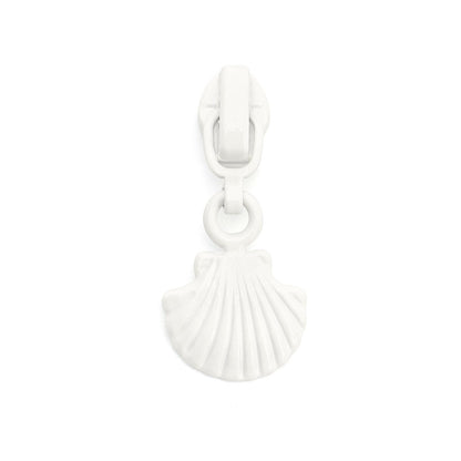 #3 Shell Shape Zipper Pull - Rose Red