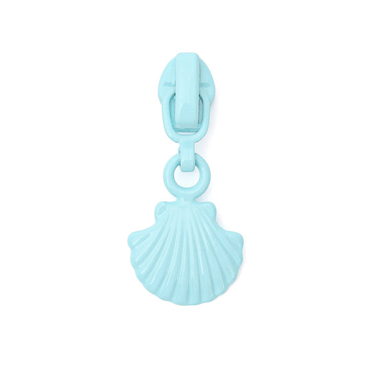 #3 Shell Shape Zipper Pull - black