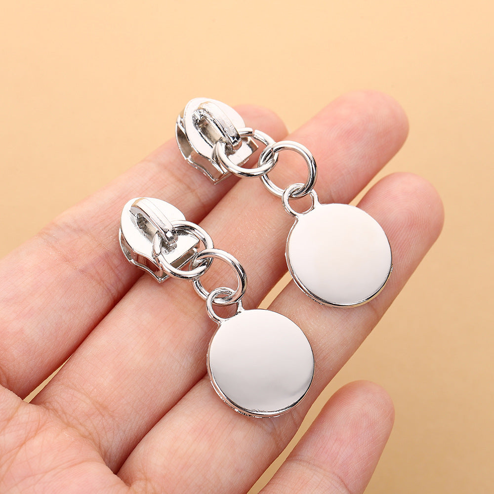 5# Round Disc Zipper Pull
