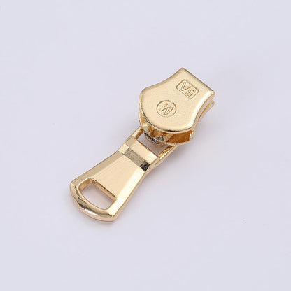 5# Fan-Shaped Pull Tab Zipper Slider (Metal Zipper, Lockable)