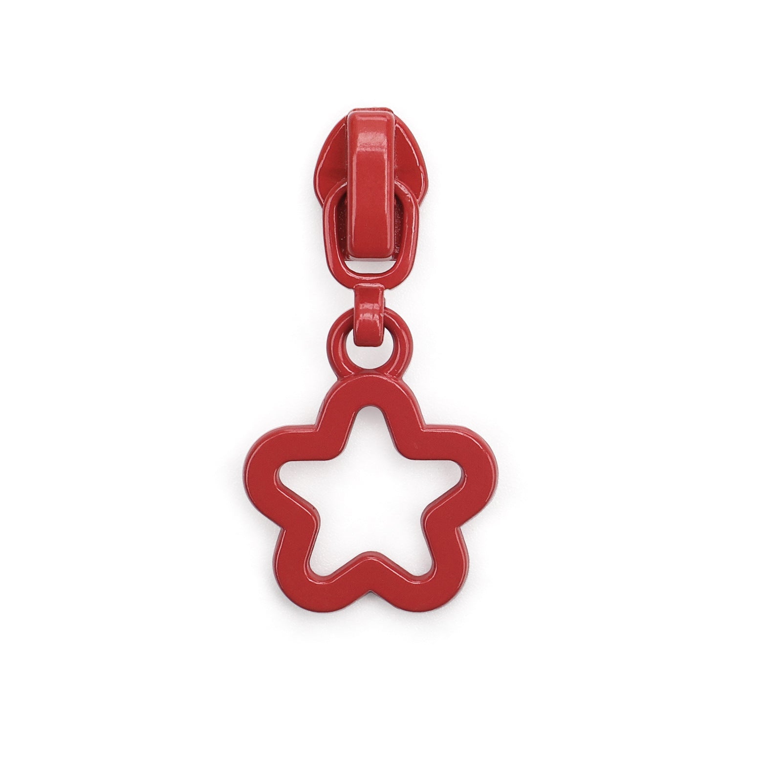 3# Hollow Star Zipper Pull (Nylon Slider) - black