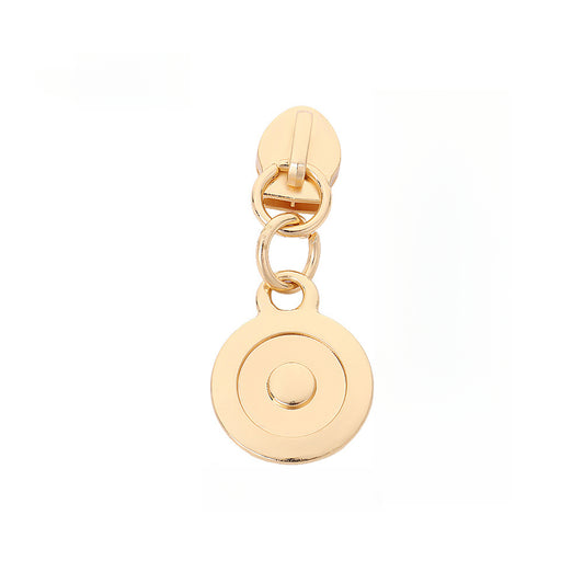 5# Embossed Disc Zipper Pull