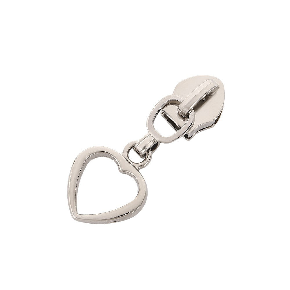 #5 Hollow Heart Zipper Pull