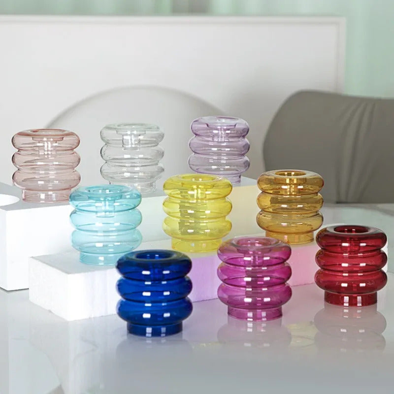Modern Coloful Glass Candleholder Creative Party Centerpiece - Image 6