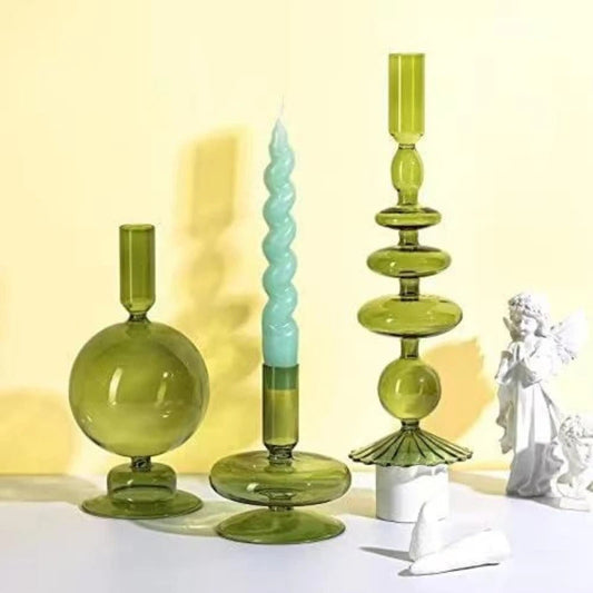 Creative Minimalist Glass Candle Holder Home Decoration - Image 1
