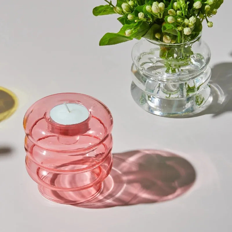 Modern Coloful Glass Candleholder Creative Party Centerpiece - Image 7