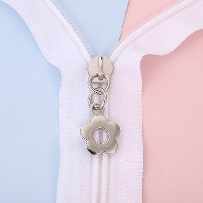 5# Flower Zipper Pull