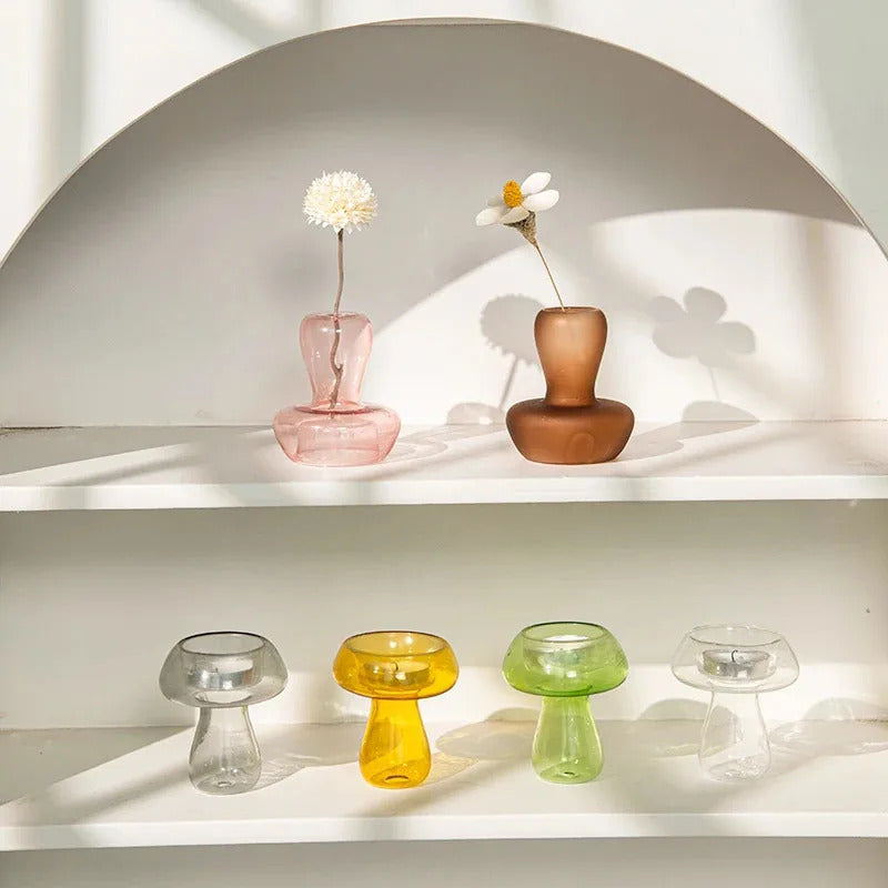 Nordic Handmade Glass Candle Holder Suitable for Wedding - Image 5