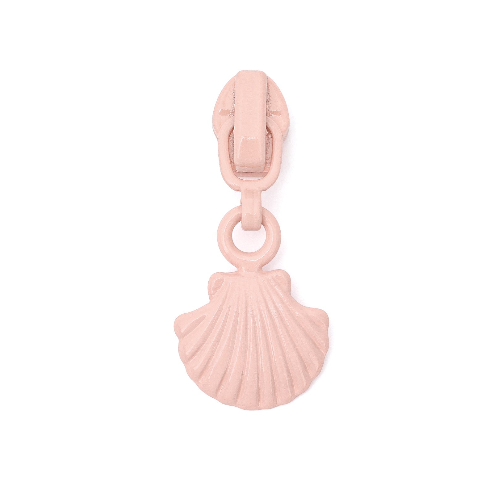 #3 Shell Shape Zipper Pull - Lake Blue