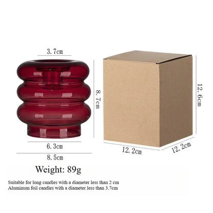 Modern Coloful Glass Candleholder Creative Party Centerpiece - Image 9
