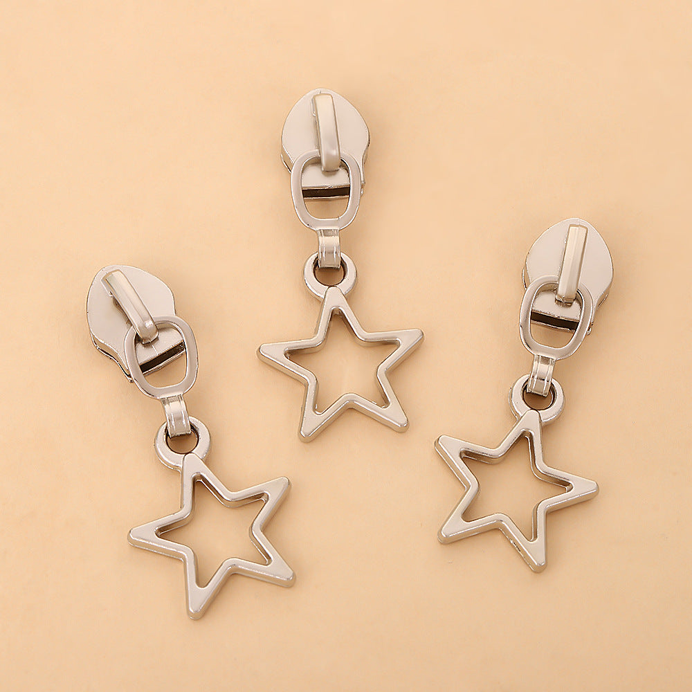 5# Star Zipper Pull